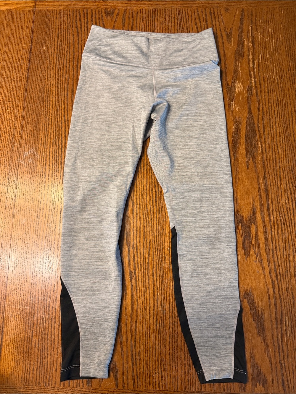 Nike Gray Leggings with Black Side Panels